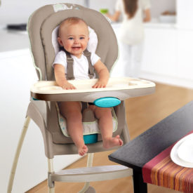 baby eating chair attached to table