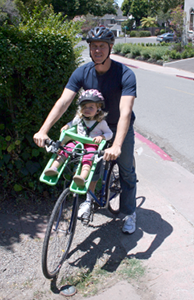 infant bike seat age
