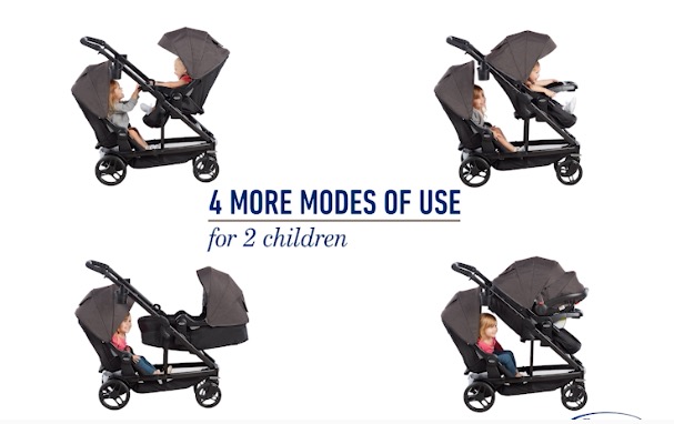 jogging stroller that converts to double
