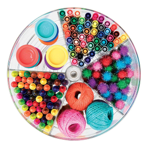 Toy Storage Ideas - Divided lazy susan