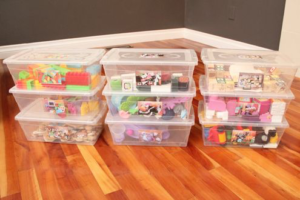 childrens plastic storage boxes