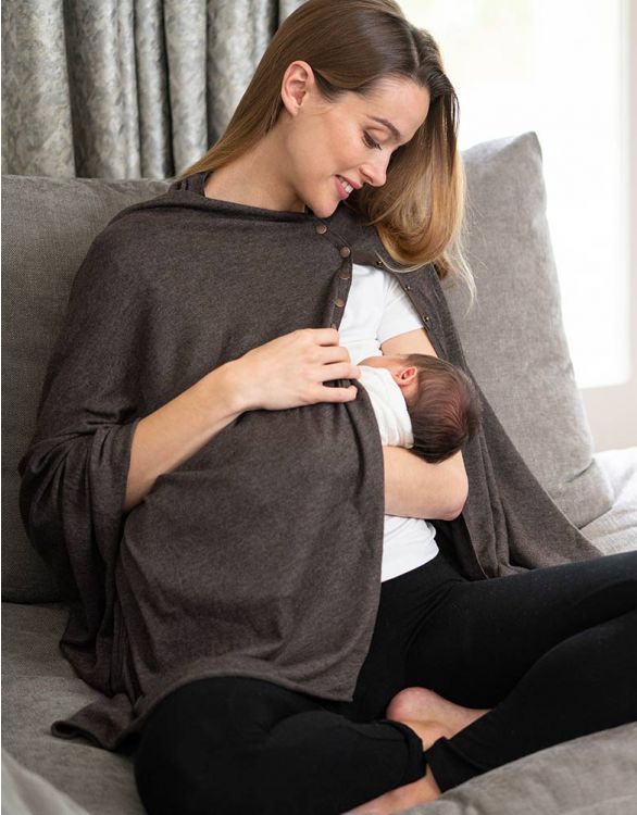 Bamboobies Women's Open Nursing Shawl, Maternity Clothing for Breastfeeding,  Black, One Size Fits All at  Women's Clothing store