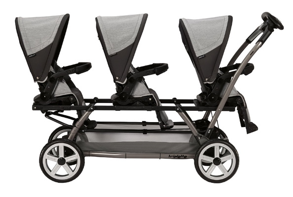 triple stroller with car seats attachment