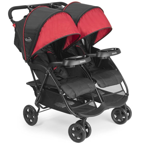 small folding double pushchair