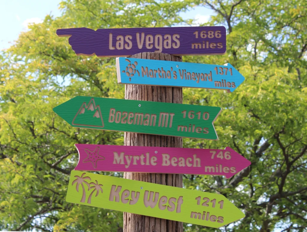 destination signs
